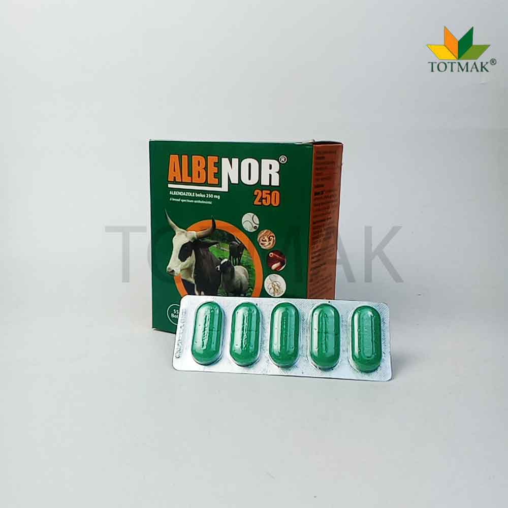 Albenor 250 Dewormer broad-spectrum anthelmintic for cattle sheep goats camels and other ruminants
