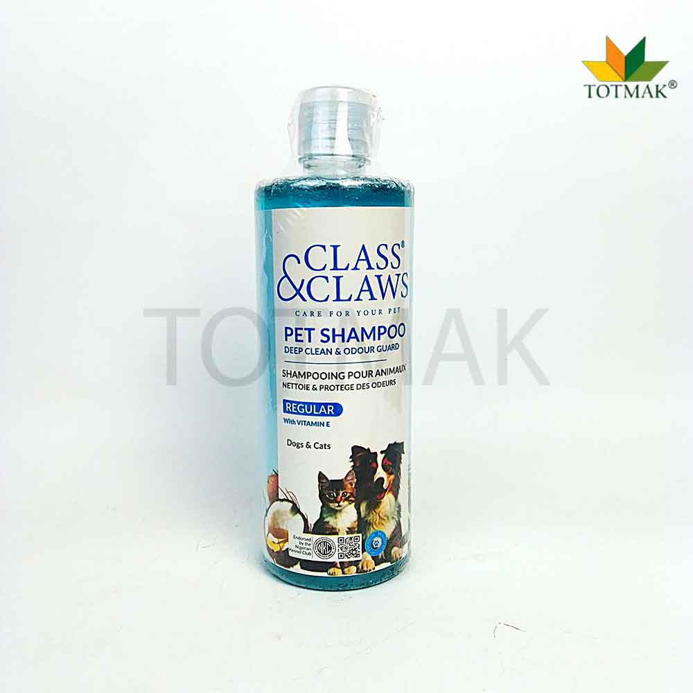 Class & Claws dog shampoo with Vitamin E for deep cleaning and odour control